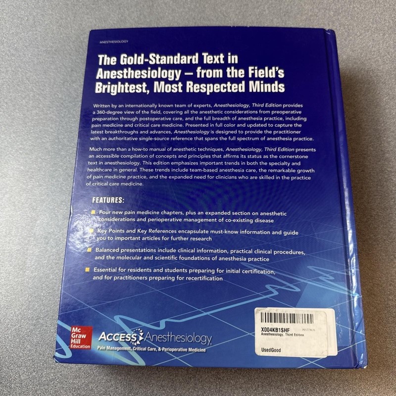 Anesthesiology, Third Edition by Longnecker, David; Newman, Mark; Zapol, Warren gallery