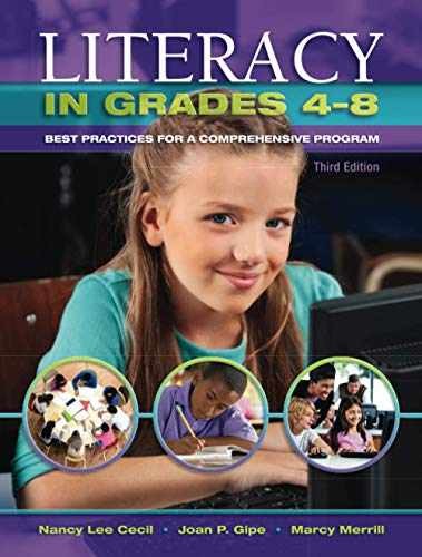 Literacy in Grades 4-8: Best – Paperback, by Cecil Nancy L.; – Acceptable