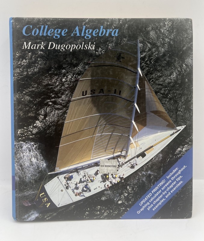 College Algebra by Mark Dugopolski Published 1996 Hardcover Nice Condition