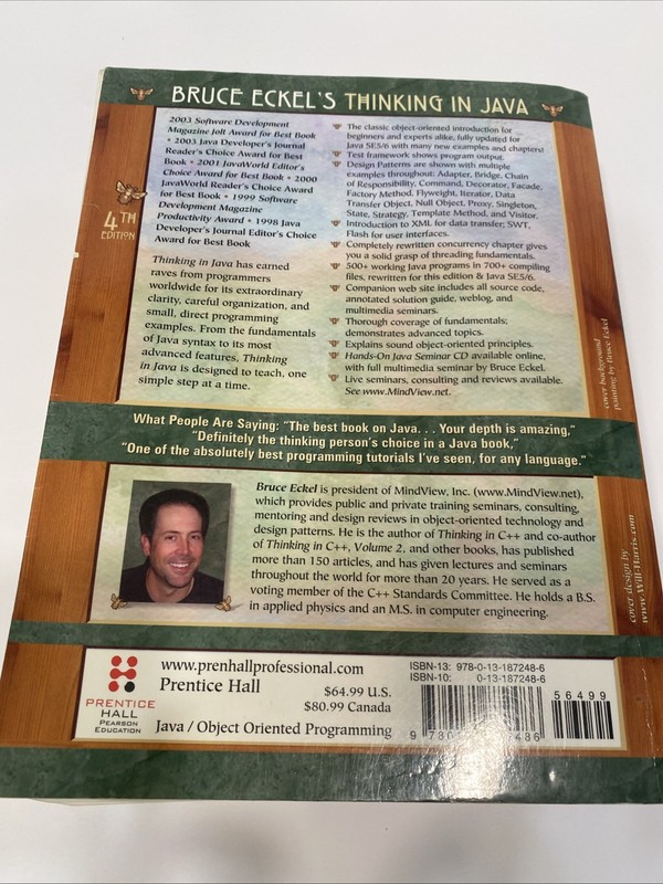 Thinking in Java (4th Edition) By Bruce Eckel gallery