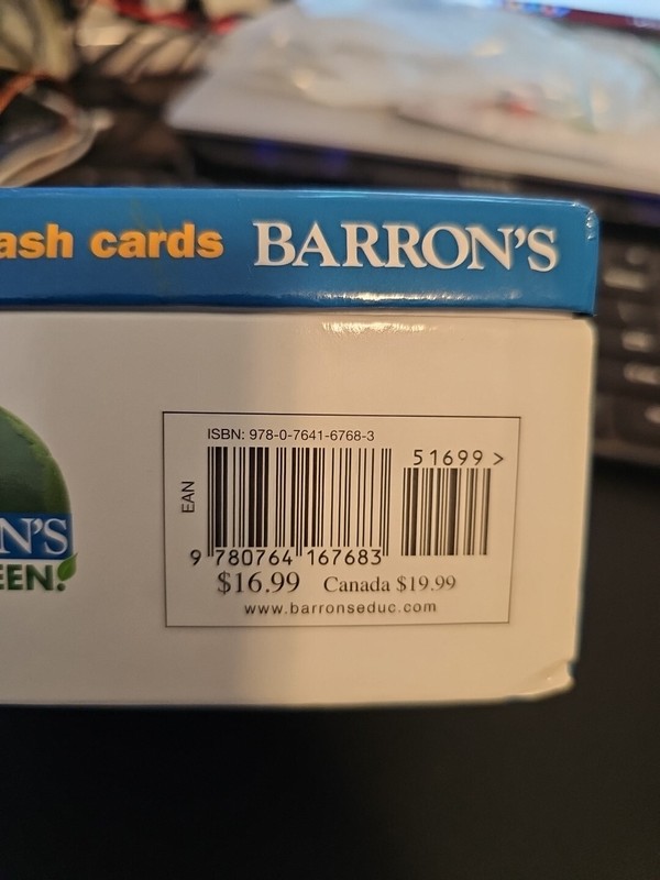 Barron's ACT Flash Cards 2nd Ed, Over 400 Flash Cards gallery