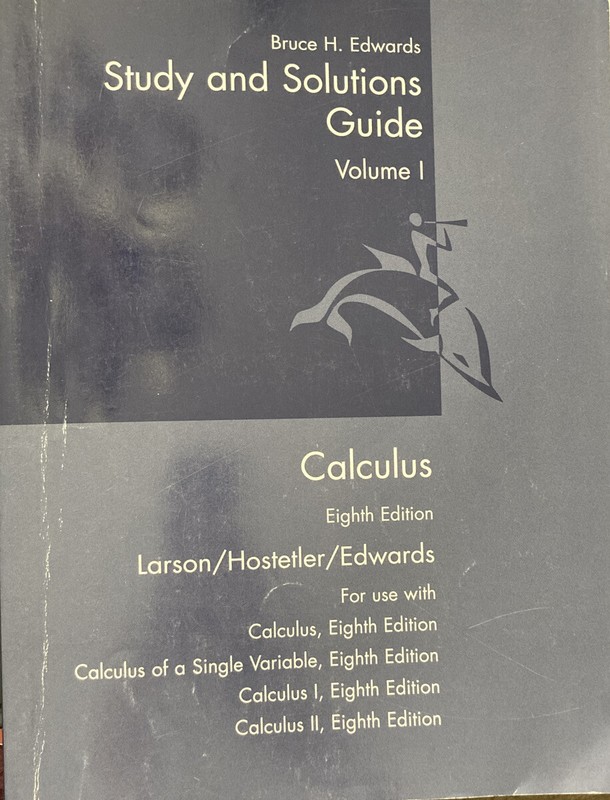 Calculus Vol. 1 by Robert P. Hostetler, Bruce H. Edwards and Ron Larson…