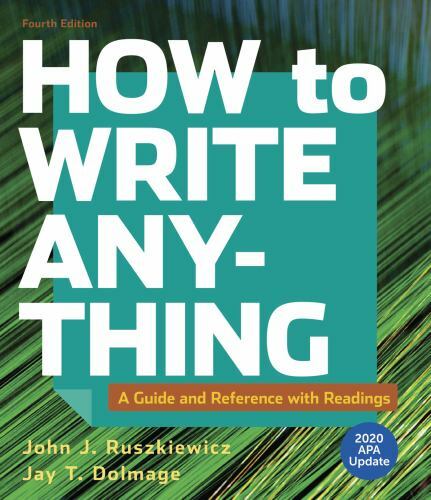 How to Write Anything with Readings with 2020 APA Update: A Guide and Re – GOOD