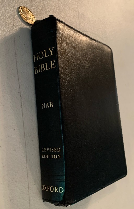 The NAB Oxford Revised Edition Bible Compact Zippered Gold Gilt Pages 412Z