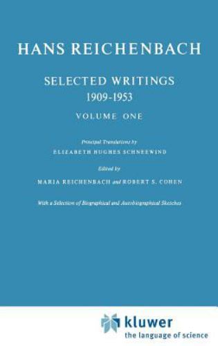 Hans Reichenbach: Selected Writings, 1909-1953. Volume I (Vienna Circle Collecti