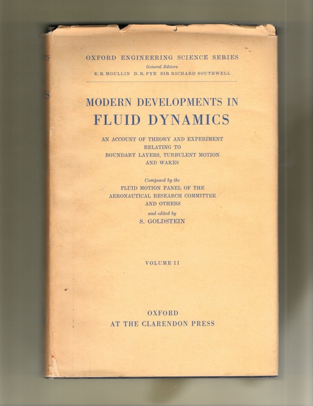 Modern Developments in Fluid Dynamics Volume II S Goldstein Oxford Press HC-DJ