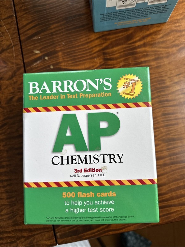 AP Chemistry – 500 Barron’s Flashcards – 3rd Edition – Neil D. Jespersen Ph.D