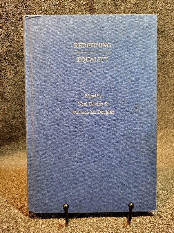 Neal Devins & Davison Douglas Redefining Equality HC Oxford 1998 like new