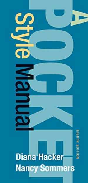 A Pocket Style Manual – Spiral-bound, by Hacker Diana; Sommers – Acceptable
