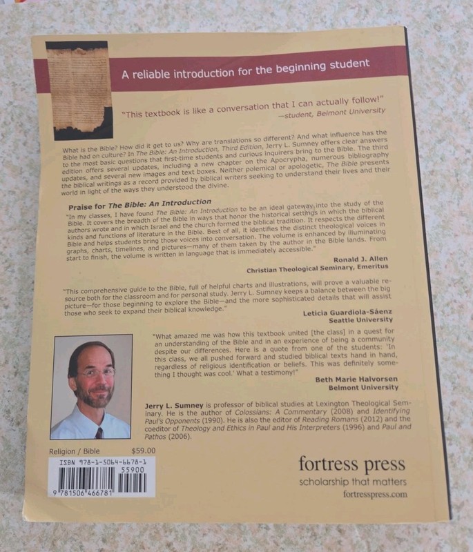 Bible : An Introduction, Third Edition by Jerry L. Sumney (2021, Trade... gallery