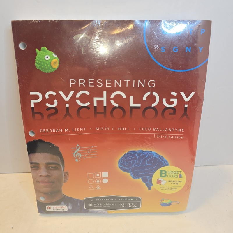 Presenting Psychology 3rd Edition Licht Hull Ballantyne Loose Leaf NEW SEALED