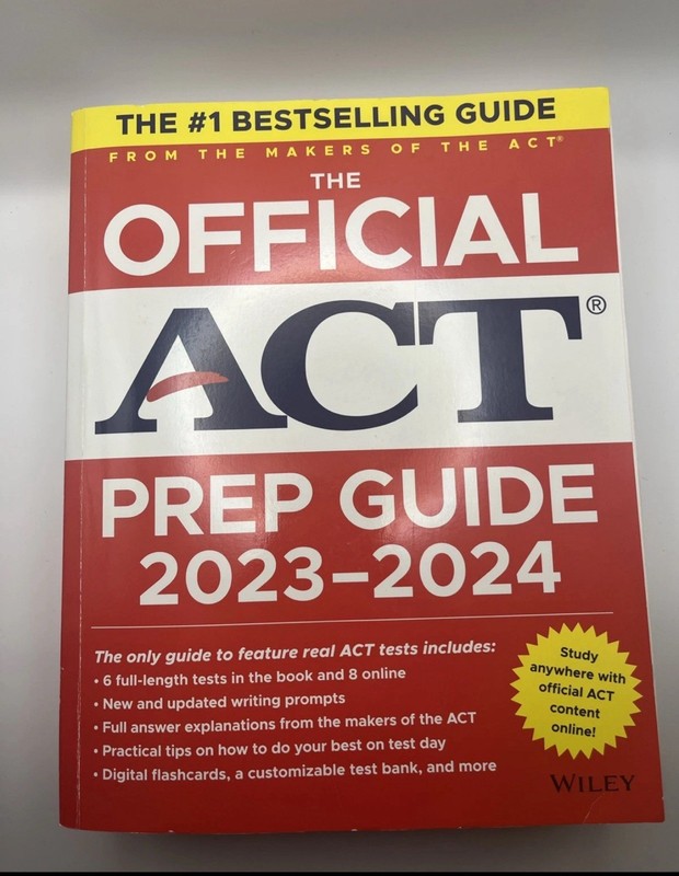 The Official ACT Prep Guide 2023-2024 Book + 14 Practice Tests + 400 Digital…