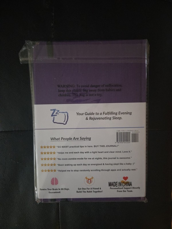 The Sleep & Evening Routine Sidekick Journal by Amir Atighehchi New Sealed gallery