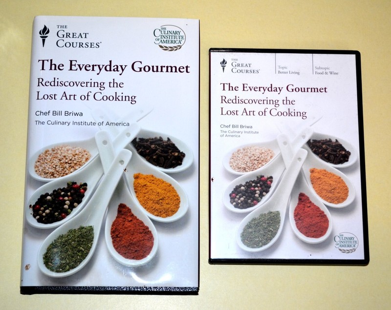 The Great Courses, THE EVERYDAY GOURMET, Hardback Book and 4 DVD’s Set