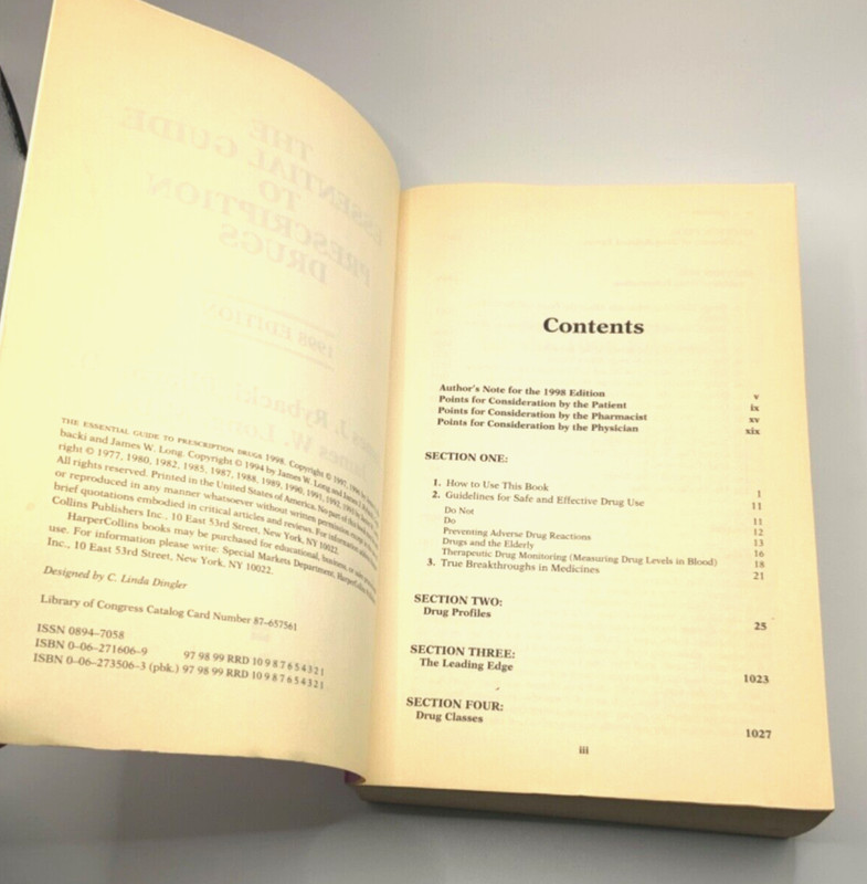 Book The Essential Guide to Prescription Drugs James J Rybacki James W Long 1998 gallery