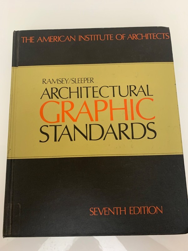 Architectural Graphic Standards – Ramsey 7th Edition 1981 HC VG Ex-library