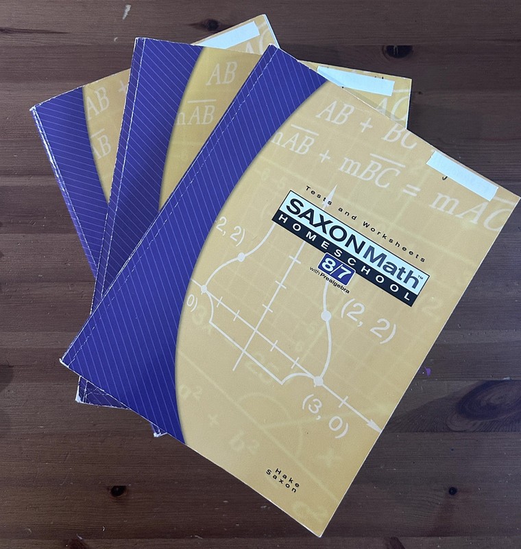 Saxon Math 8/7 Prealgebra Homeschool Set Textbook Solutions Manual, Tests