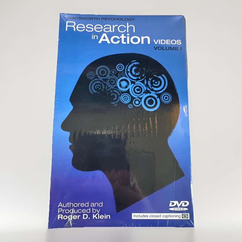 Research In Action Videos Volume 1 DVD By Klein – Thomson Wadsworth Psychology