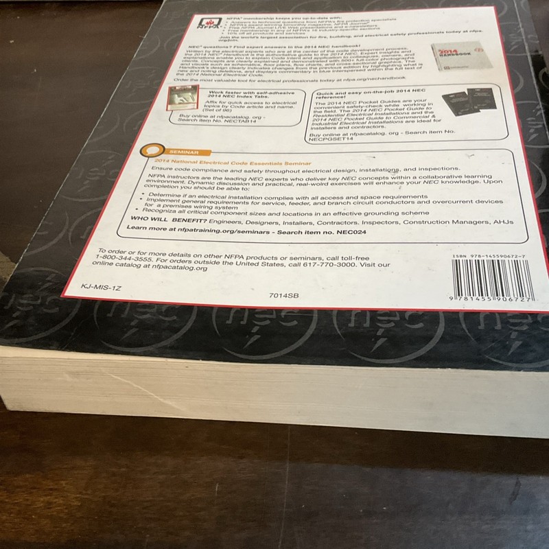 NFPA 70 National Electrical Code (NEC) 2014 Edition – Softcover – NFPA Code Boo gallery