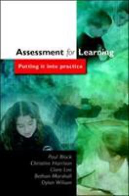 Assessment For Learning: Putting it i- paperback, Paul Black, 9780335212972, new