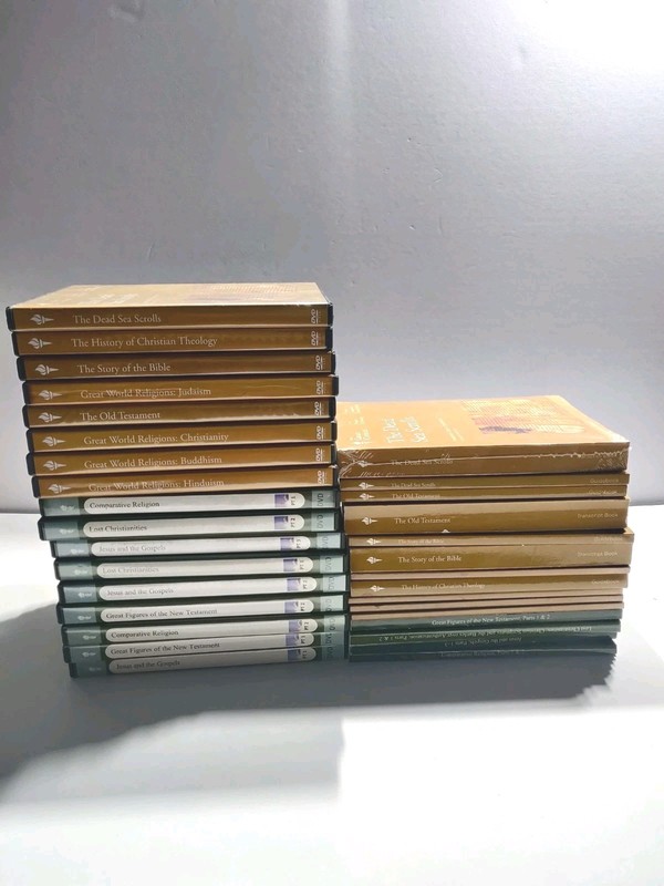 The Great Courses: Christianity Judaism Religion Bible 17 Dvd and guidebook lot