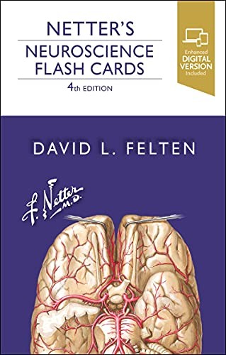 Netter’s Neuroscience Flash Cards, Felten 9780323756433 Fast Free Shipping..