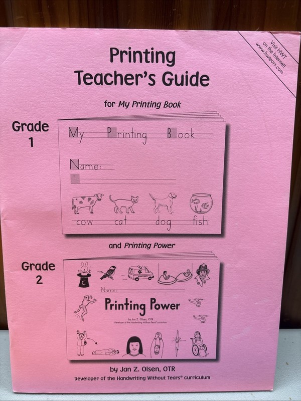 Lot Handwriting Without Tears Printing Power, Teacher’s Guide Grade 1 And 2 OBO gallery