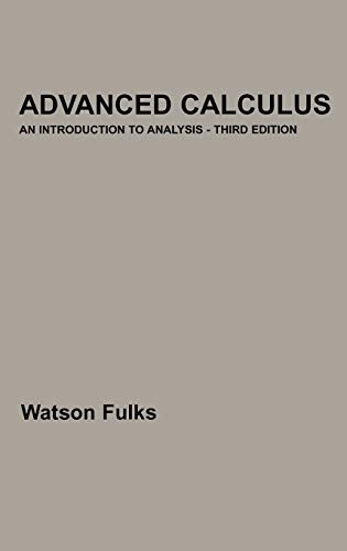 Advanced Calculus: An Introduction to…, Fulks, Watson