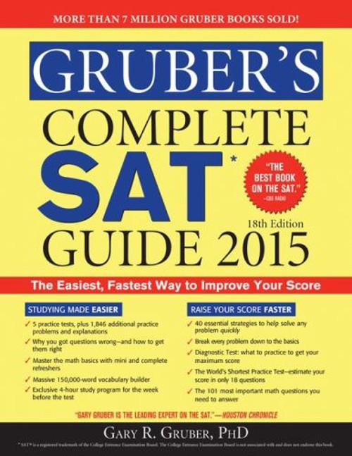 Gruber’s Complete SAT Guide 2015 Paperback Gary Gruber