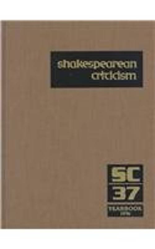 Shakespearean Criticism Hardcover Lazzari