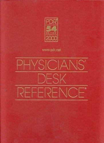 Physicians’ Desk Reference 54 Edition 2000 Hardcover