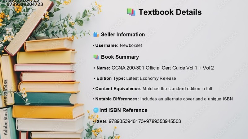 CCNA 200-301 Official Cert Guide Volume 1 + Volume 2 (2 book set) Wendell Odom gallery