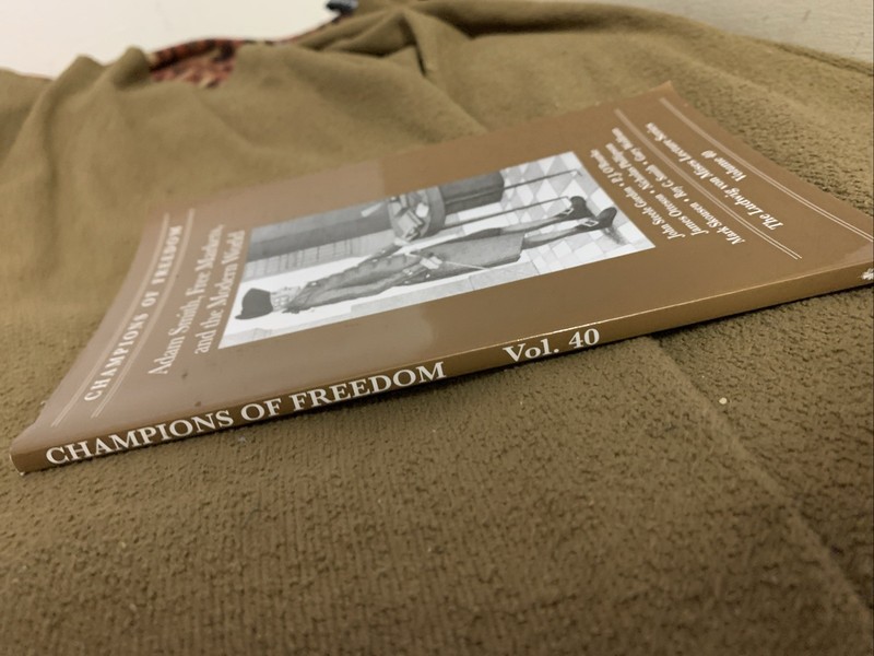 Champions Of Freedom Ludwig Von Mises Vol 40 Adam Smith Free Markets First Ed VG gallery