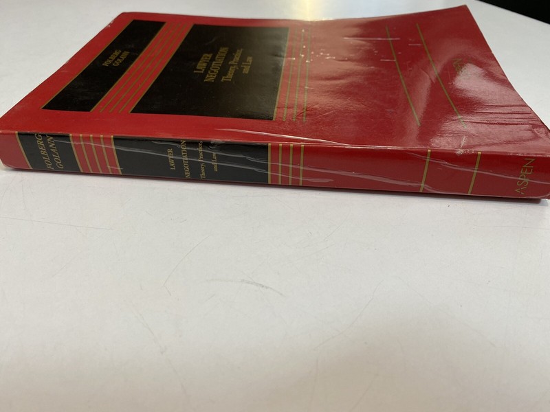 Lawyer Negotiation Theory, Practice, And Law by Jay Folberg- Aspen- Paperback gallery