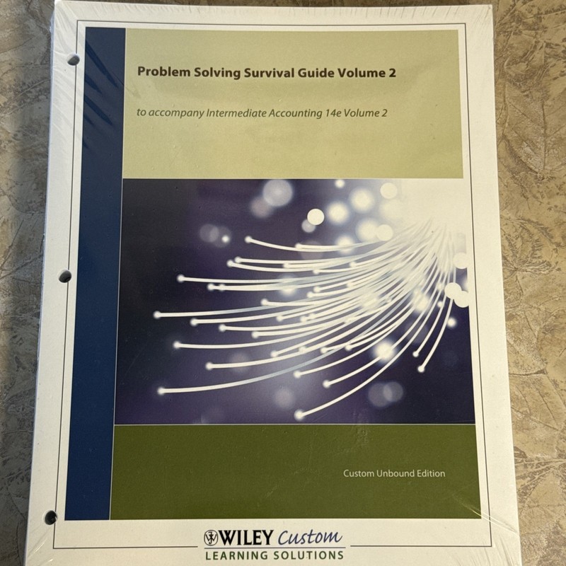 NEW SEALED Kieso 14e Problem Solving Survival Guide Vol 2 Loose Leaf
