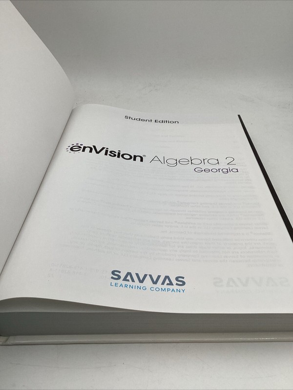 EnVision Algebra 2 Georgia Student Edition Savvas Learning Company Textbook gallery