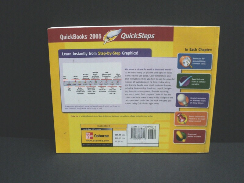 Quickbooks 2005 Trade Paperback Quick Steps (2005) Cindy Fox gallery