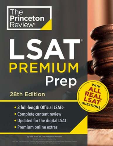 Princeton Review LSAT Premium Prep, 28th Edition: 3 Real LSAT Preptests +: Used