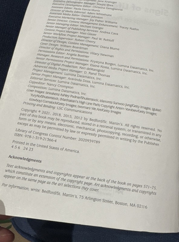 Bedford/St. Martin's Signs of Life in the USA Tenth Edition by Maasik & Solomon gallery