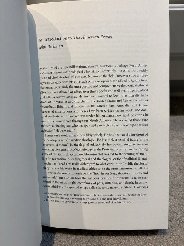 Hauerwas Reader by Stanley Hauerwas (2001, Trade Paperback) gallery