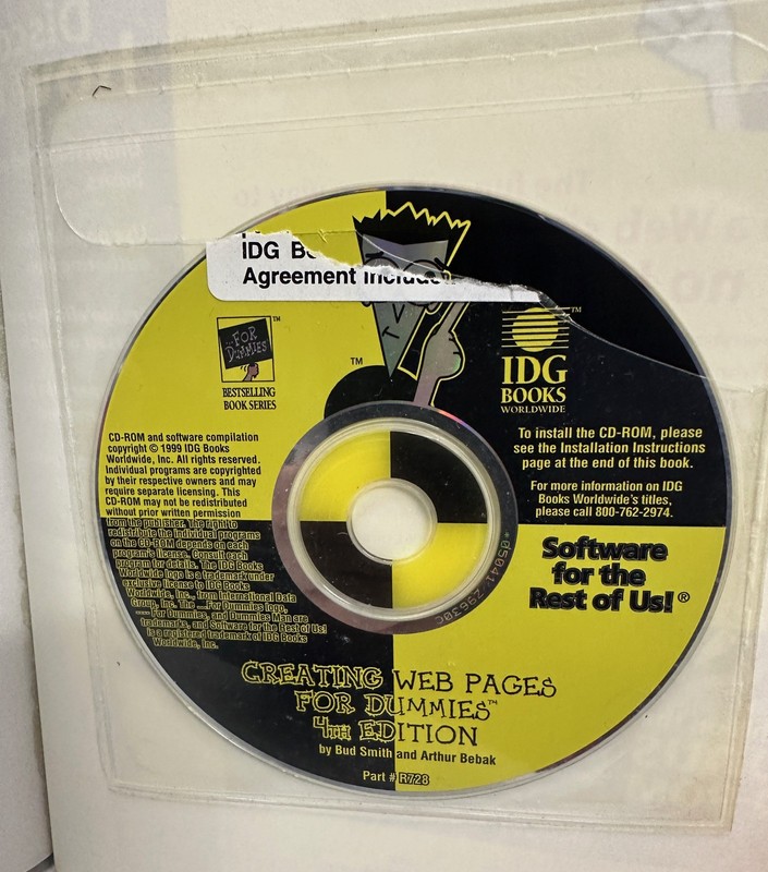 Creating Web Pages for Dummies by Bud E. Smith (1999, CD-ROM ) gallery