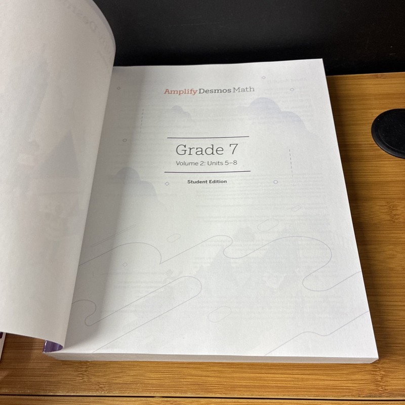 Amplify Desmos Math Student Edition Grade 7 Volume 1 & 2 Books 2026 New Unused gallery