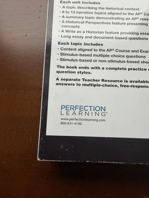 AMSCO Advanced Placement Edition European History Textbook Perfection Learning gallery
