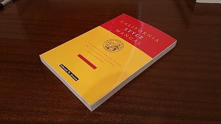 California Style Manual, 4th