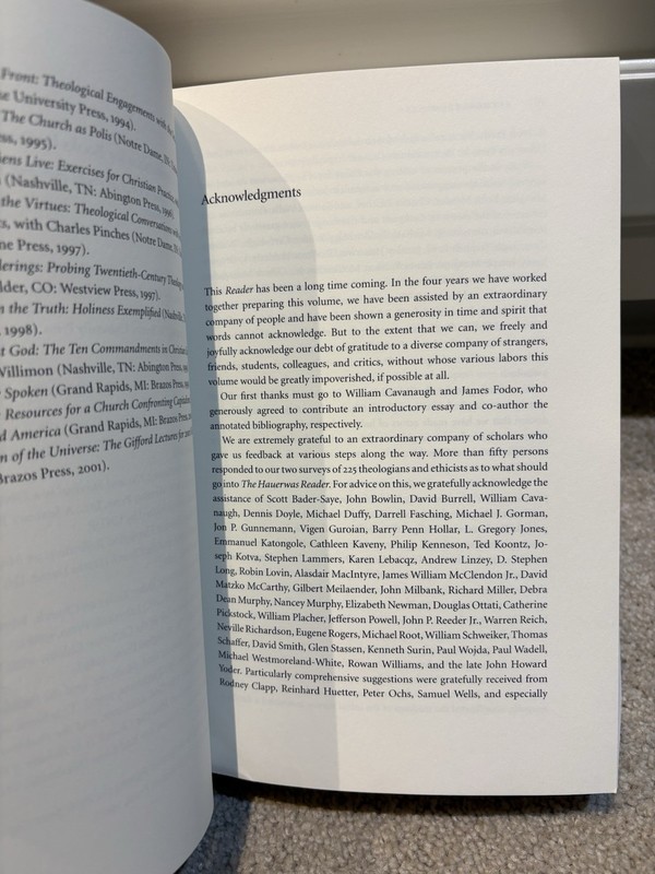 Hauerwas Reader by Stanley Hauerwas (2001, Trade Paperback) gallery