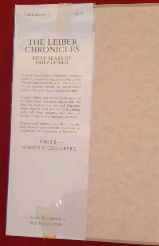 The Leiber Chronicles Fifty Years Of Fritz 1st Edition Book Former Library READ gallery