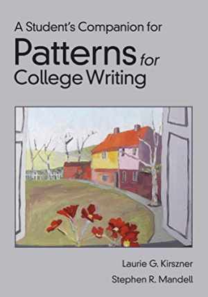 A Student’s Companion for Patterns – Paperback, by Kirszner Laurie G.; – Good j