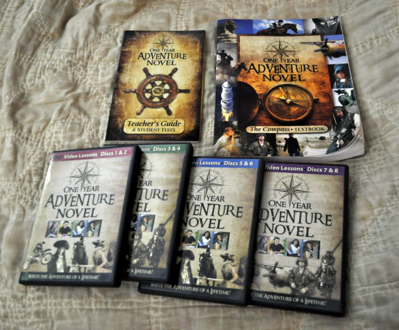 One Year Adventure Novel Set Textbook Teacher Guide Homeschool Curriculum DVDs