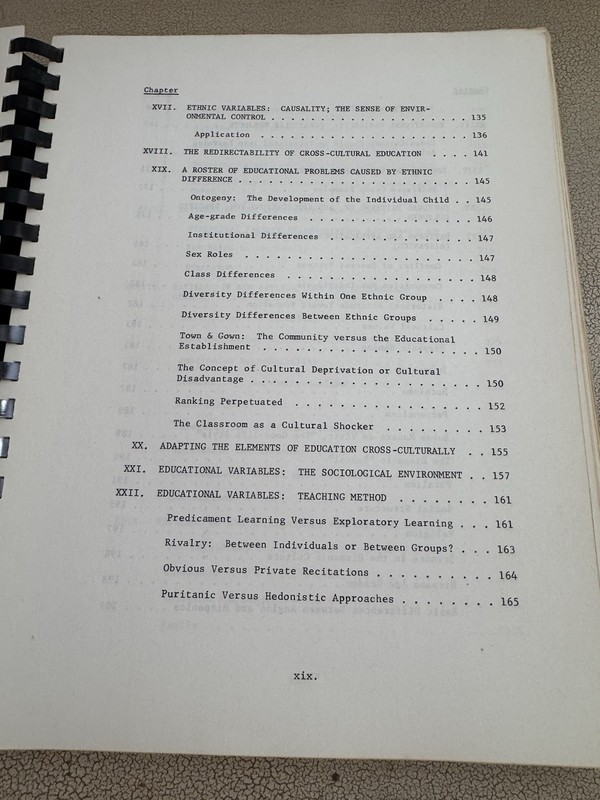 Ethno-Pedagogy Manual Cross Cultural Teaching SWCEL Albuquerque 1968 + Papers gallery