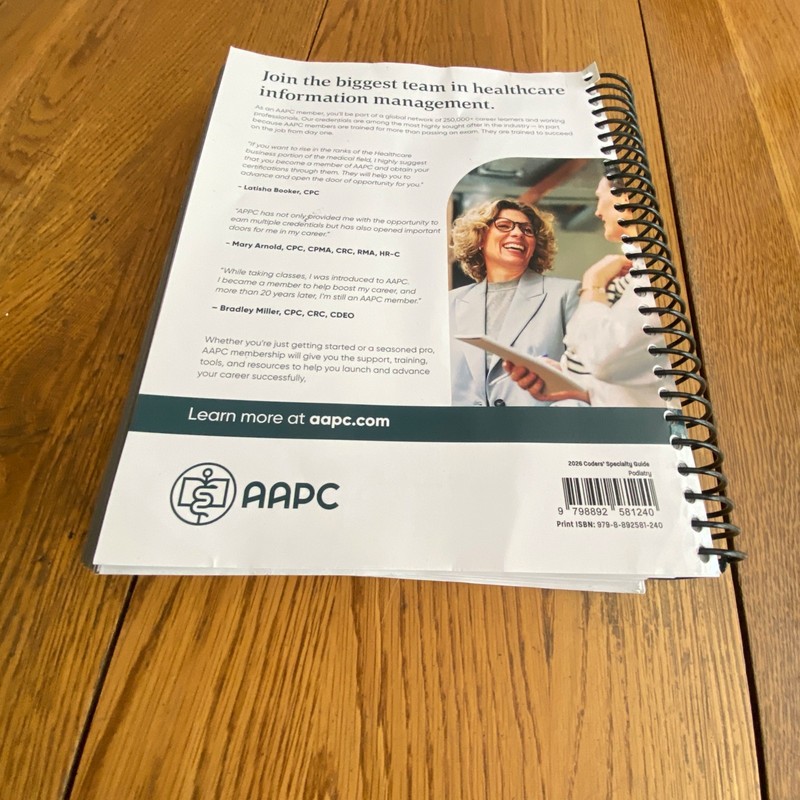 AAPC Coder's Specialty Guide Podiatry 2026 gallery
